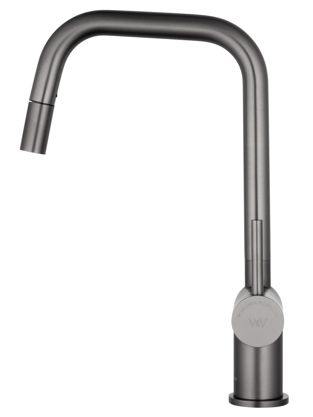 Смеситель для кухни с выдвижным изливом WONZON & WOGHAND, Темный графит (WW-6018-BGG)