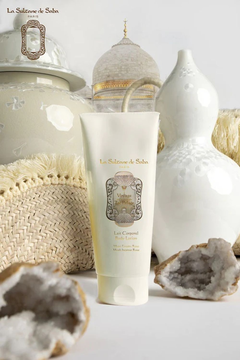 Молочко для тела "Мускус, Ладан, Роза" La Sultane de Saba Lait Corporel Body Lotion Musk Incense Rose 200 мл