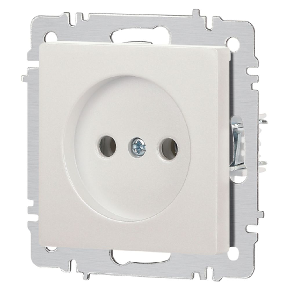 Розетка Intro Accent 6-201-06 2P 16А-250В IP20 СУ AL/CU перламутр | Intro