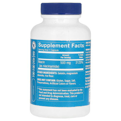 The Vitamin Shoppe, Ниацинамид, 500 мг, 100 капсул