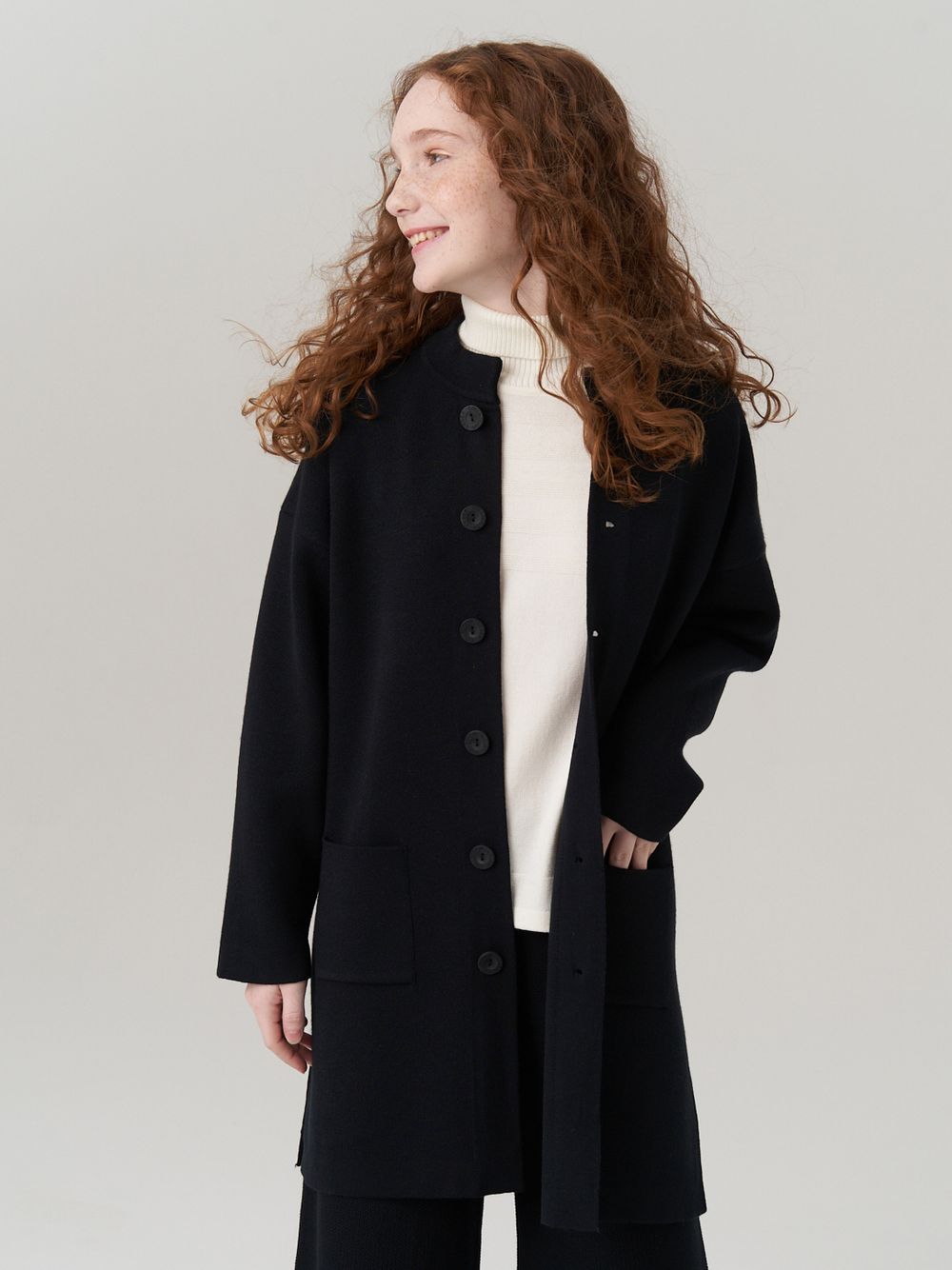 Кардиган для девочки в школу AT990 черный