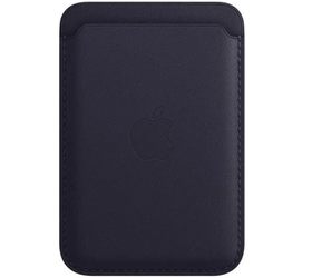 Чехол-бумажник для iPhone, кожа, тёмно синий