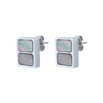 Серьги Fiore Luna Пирамида SHELL AE02788-9 BW/S