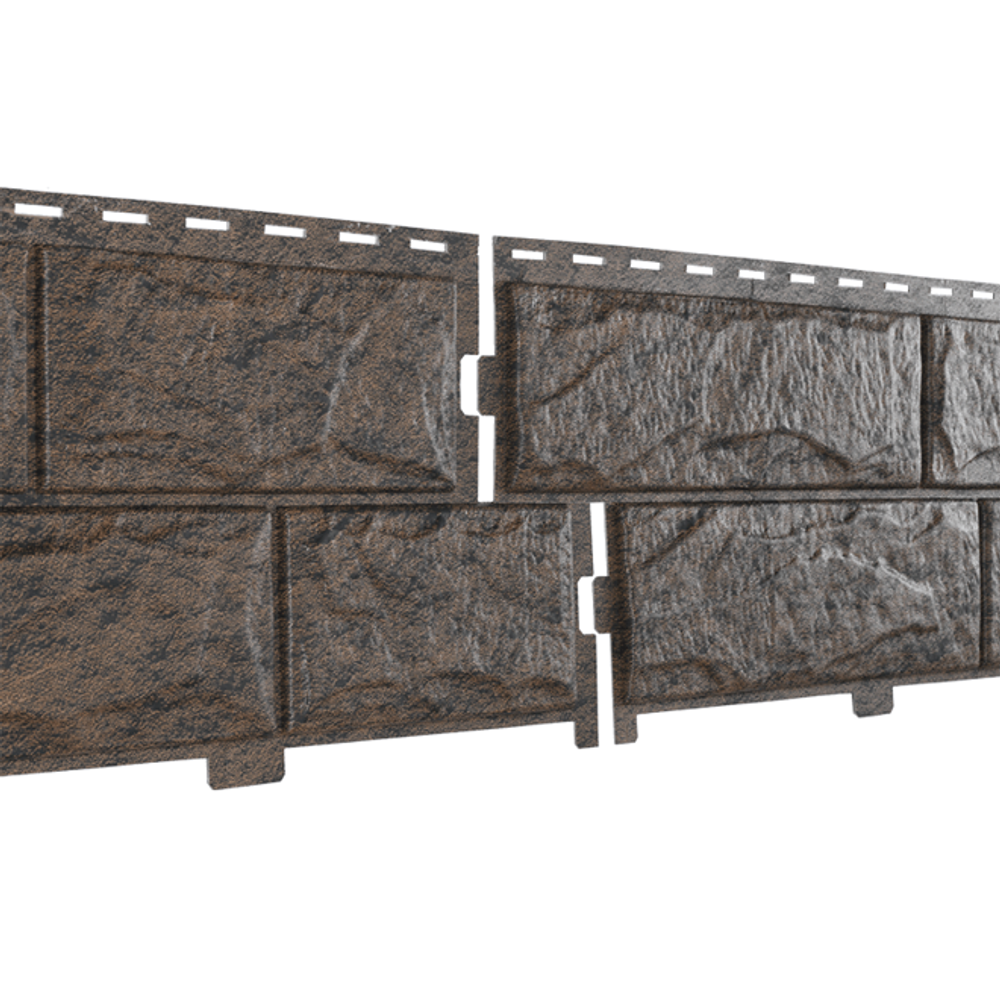 Панель фасадная Ю-Пласт Стоун Хаус Жжёный камень 3025х225 мм