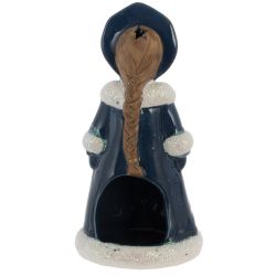 GAEM Подсвечник "Снегурочка, L8,5 W7 H16,5 см, 2в.