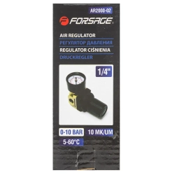 Регулятор давления воздуха 1/4''(0-10bar,раб. температура 5°-60°) Forsage F-AR2000-02