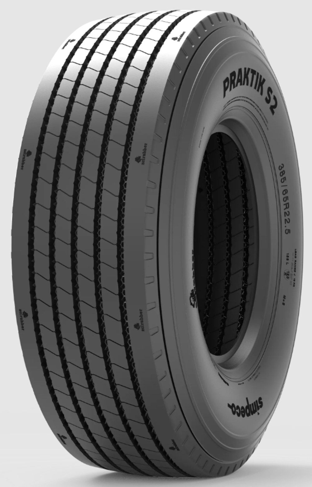 Грузовая шина 385 65 R22.5 18PR 158L Praktik S2 SIMPECO Тайланд