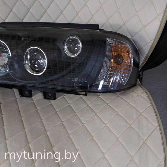 Передние фары Mercedes C W202 black