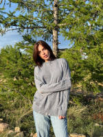 Джемпер с рваными элементами MALETTA