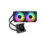 Водяное охлаждение для CPU MSI MPG CORELIQUID K240 V2. Socket Intel/AMD, 4pin, Fan 2x120см, ARGB