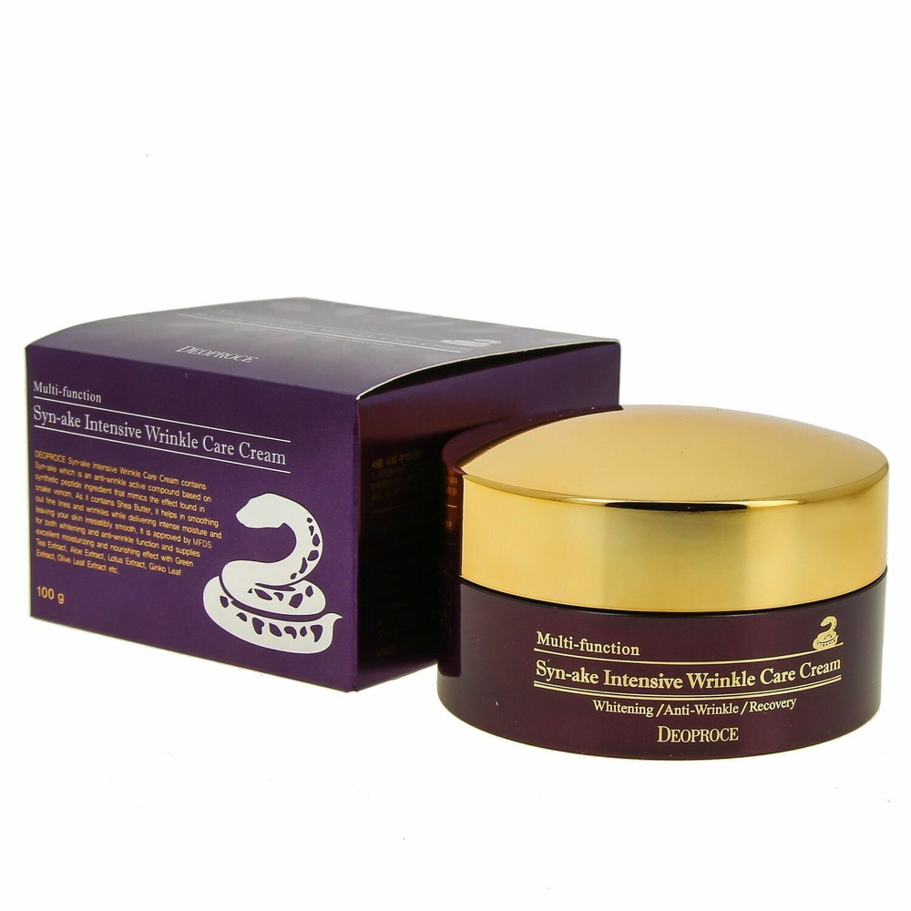 Deoproce Syn-Ake Intensive Wrinkle Care Cream Крем для лица со змеиным ядом, 100 мл