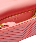 Кожаная сумка-мессенджер LOVE CLICK MINI SHEEP NAPPA CH Pinko - пудро-розовый(100067 A0VM)