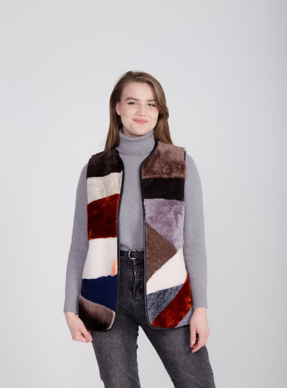 женский жилет из овчины