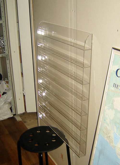 Стенд под лаки 620х45х748 мм восьмиярусный