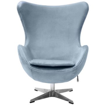 Кресло EGG STYLE CHAIR серый, искусственная замша