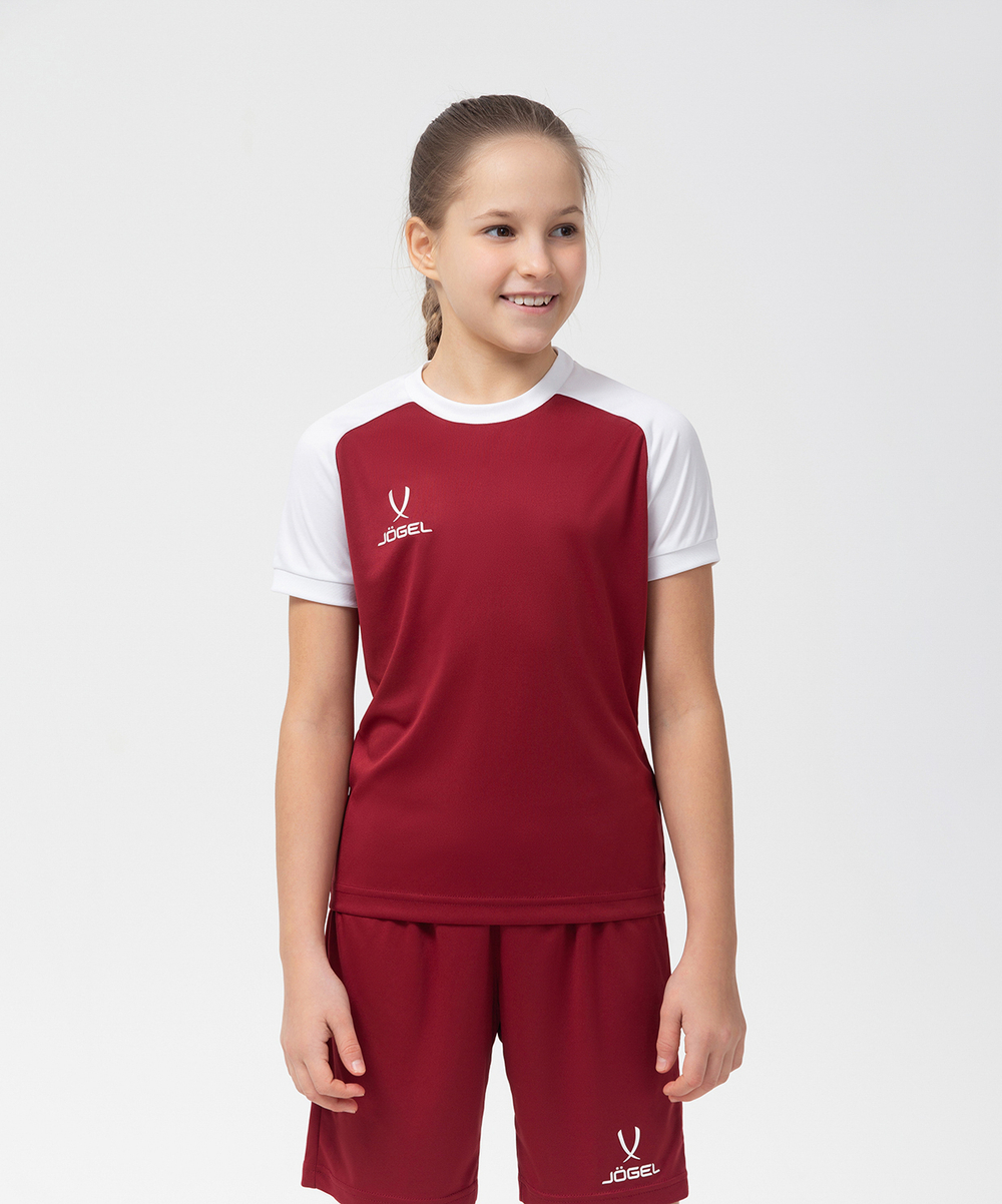 Футболка игровая CAMP Reglan Jersey, гранатовый/белый, детский