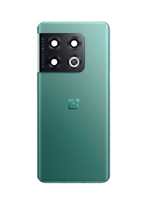 Задняя крышка для OnePlus 10 Pro зеленая (Emerald Forest) со стеклом камеры