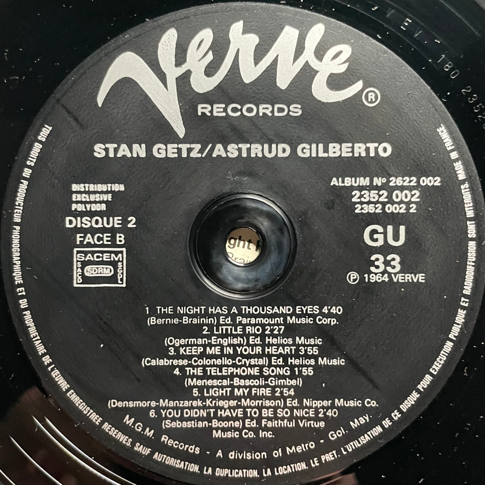 Stan Getz / Astrud Gilberto ‎– Starportrait 2LP (Франция)
