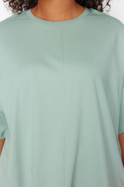 Mint %100 Pamuk More Sustainable Oversize rme T-shirt TBBSS24BF00050