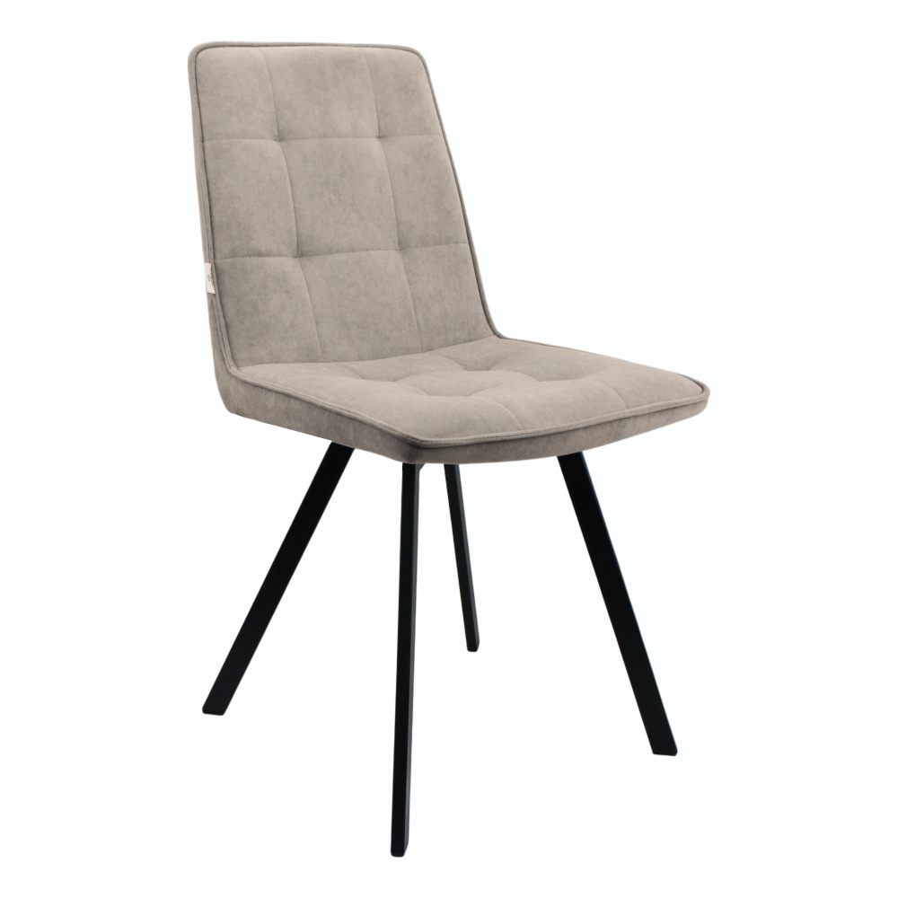 Стул "Ромул" (арт. 318). велюр Бренди В05 латте, ножки черные