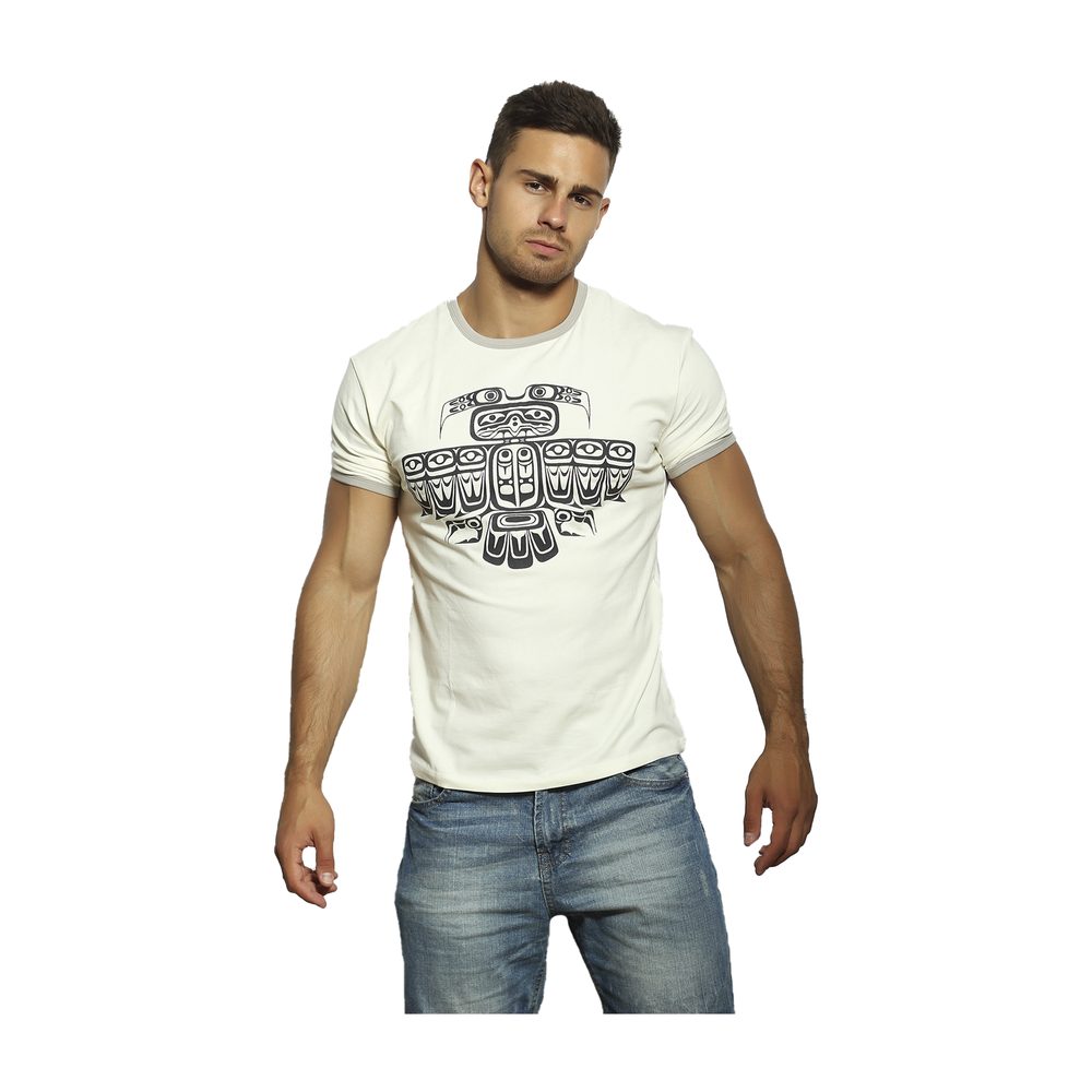 Мужская футболка бежевая Scandaloso 050331m-EP