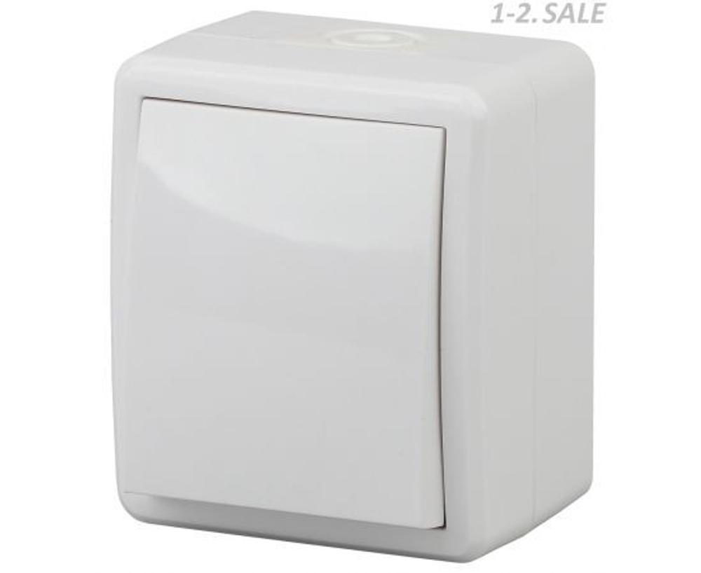 Выключатель 1-кл. ОП Эра Эксперт 10А IP54 11-1401-01 250В 10AX бел. Эра Б0020669