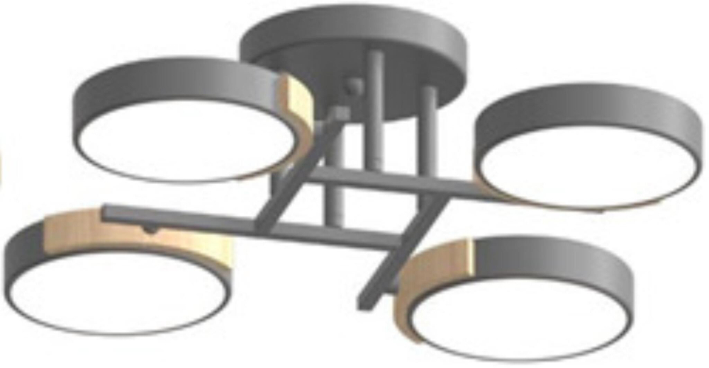 Потолочный светодиодный светильник LED4U L3210-440 GR