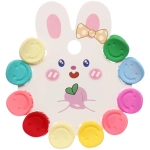 Заколки-крабики для волос детские 10шт «МАЛЬВИНА», смайлики, 1,5см (пакет с подвесом)