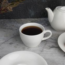 Чайная пара 220 мл белая d 9 см h6,5 см фарфор P.L. Proff Cuisine [4]