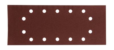 Бумага шлифовальная 115х280 мм, P180, 10 шт. Makita P-33065 Липучка 115х280 мм P80 14 Отверстий 10 шт.