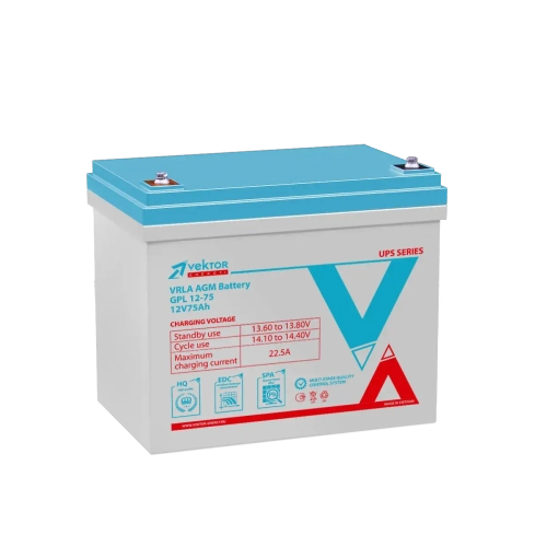 Аккумуляторная батарея Vektor Energy GPL 12-75