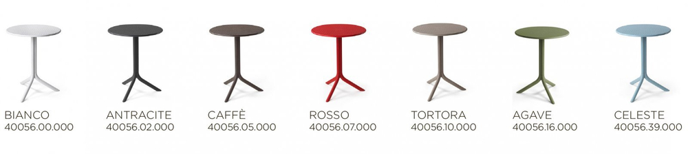 Стол пластиковый обеденный Nardi Step + Step Mini, антрацит