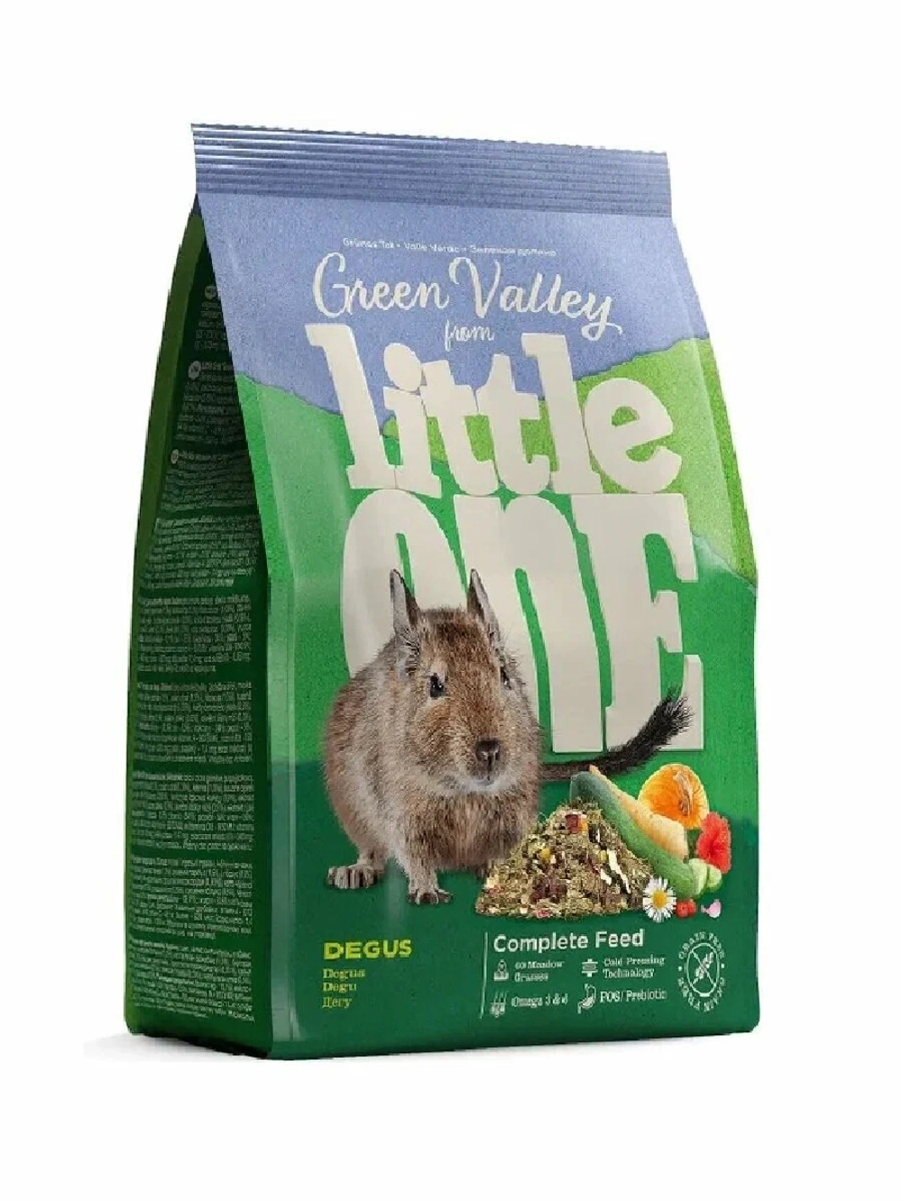 LITTLE ONE GREEN VALLEY Корм для дегу из разнотравья 0,75 кг