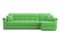 Диван угловой с оттоманкой Палермо 1,8 - Velutto 31 зеленый/кант Velutto 31 зеленый
