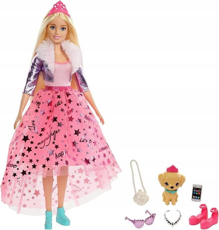 Кукла Barbie Mattel Princess Adventure с собачкой GML76