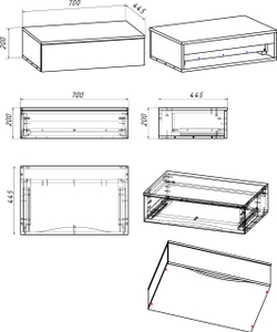 Тумба DIWO Элиста 70 светлое дерево