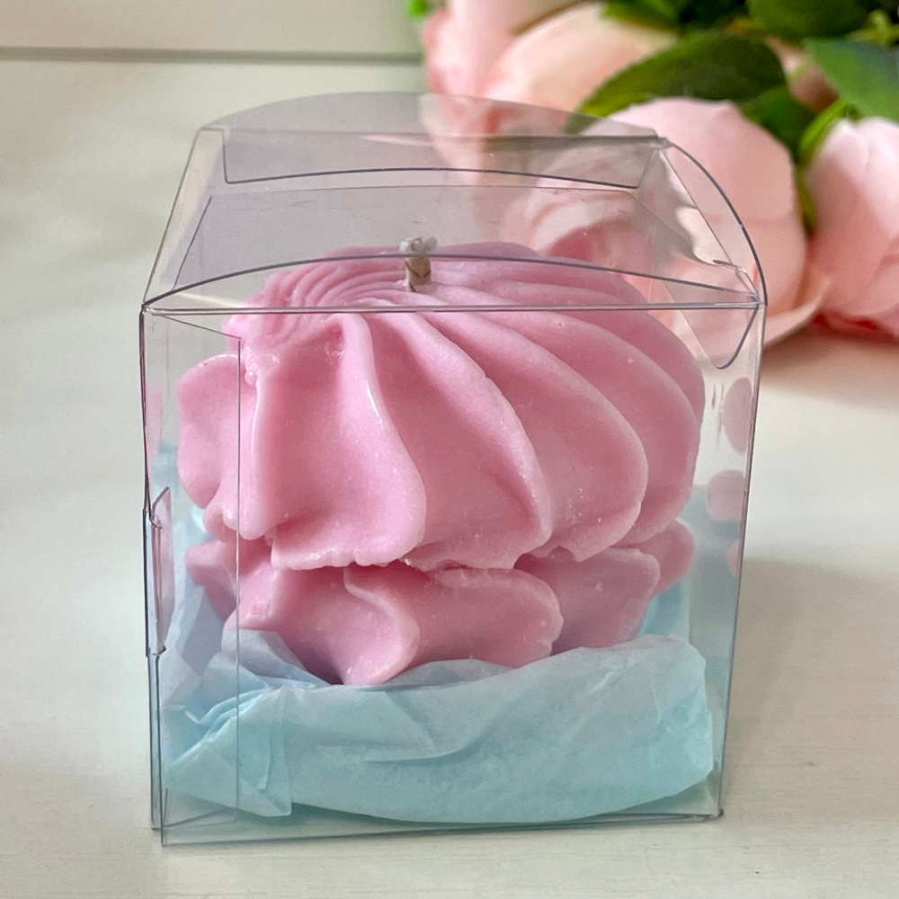 Свеча зефирка клубничная