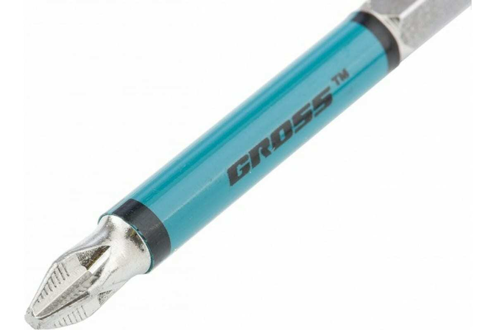 Набор бит PH2 х70, сталь S2, круглый профиль, 10 шт.// Gross