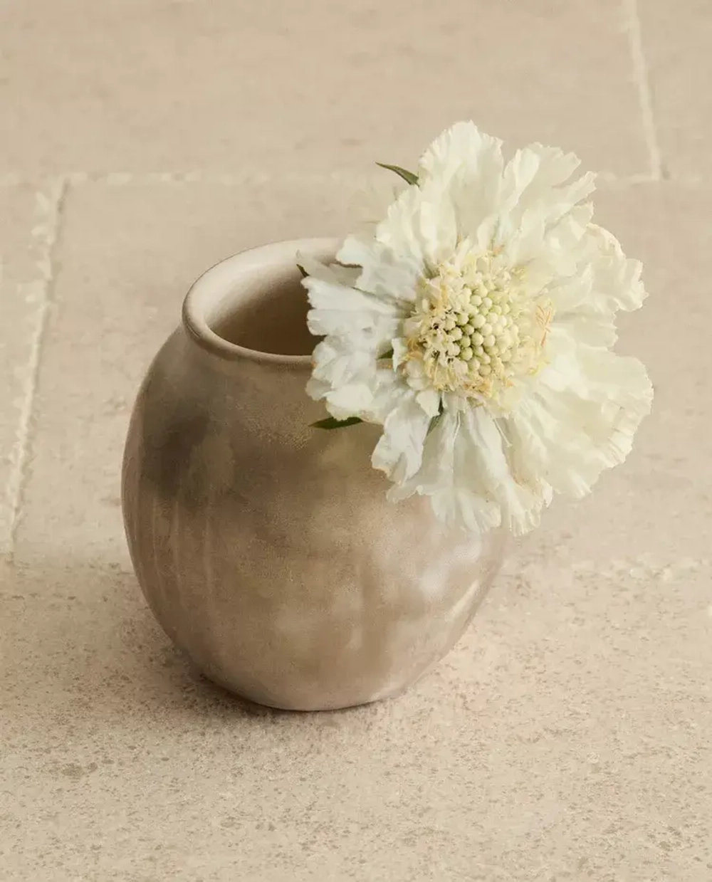 ZARA HOME ВАЗА ИЗ КЕРАМИКИ С БЛЕСТЯЩЕЙ ОТДЕЛКОЙ, СЕРЕБРЯНЫЙ