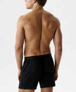 Мужские трусы боксеры Atlantic, 1 шт. в уп., микромодал, черные, MBX-662