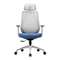 Офисное кресло Chairman CH580 серый пластик, серый/голубой