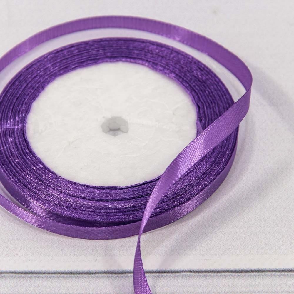 Лента Атласная 0,6см х 28м Сатин (Фиолетовый)