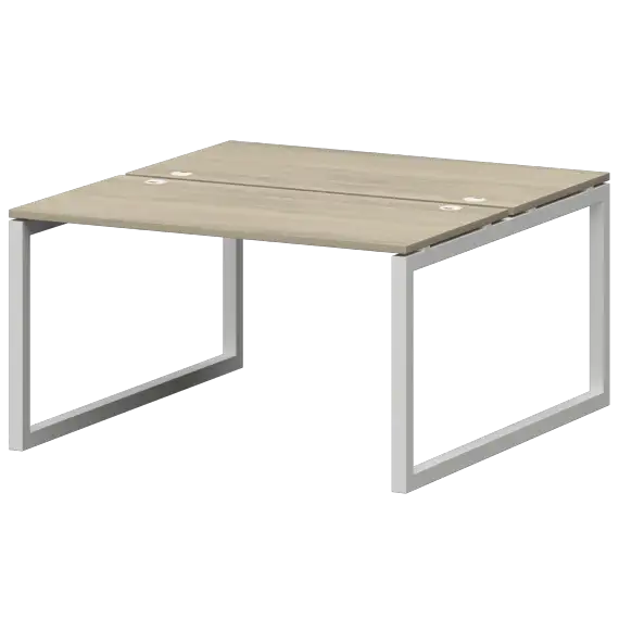 Бенч двойной на металлокаркасе СМС2-О-14К.149.Пр50  1400x1496x750 Смарт