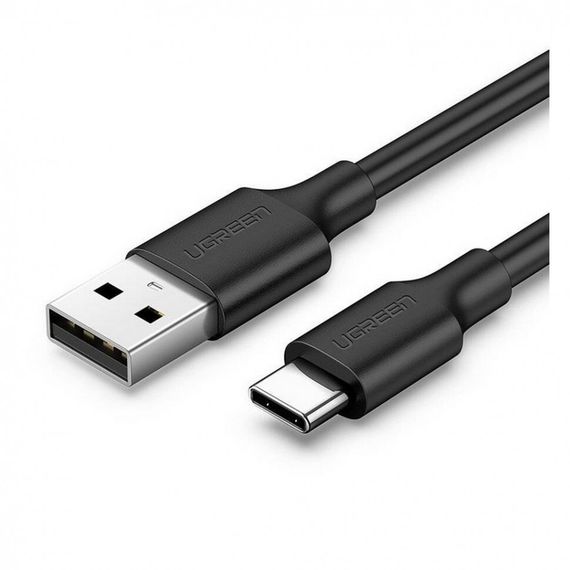 Кабель Ugreen US287 USB-A 2.0 - USB-C Cable Nickel Plating 1.5 м (60117) Black