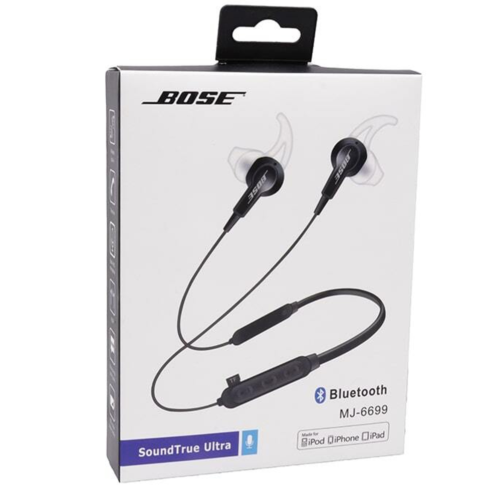 Спортивные наушники Bluetooth BOSE MJ-6699 (черный)