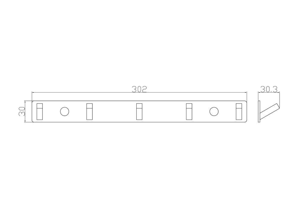 Вешалка с 5 крючками для ванной WONZON & WOGHAND, Хром (WW-9385-5)
