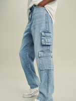 Джинсы карго для мальчика Next 157-505, Голубой