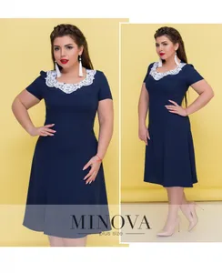 Платье 290Б-темно-синий Minova