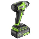 Винтоверт ударный акк. Greenworks GD24ID3, 24V, б/щет, 0-2800об/мин, 4000уд/мин, HEX 1/4, 300Нм, 3 режима,1x4Ач,ЗУ,кор (3802807CUB)