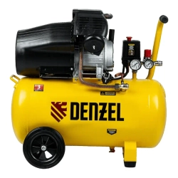 DENZEL DCV2200/50 компрессор воздушный 2.2 квт, прямой привод, 50 литров, 380 л/мин 58167